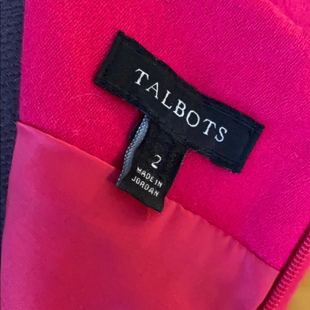 Talbots Raspberry Wool Sheath Dress - Picture 5 of 5